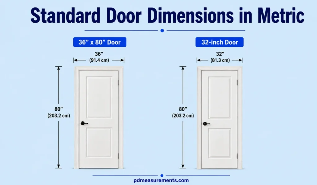 Standard Door Dimensions in Metric