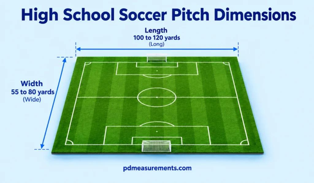 High School Soccer Pitch Dimensions
