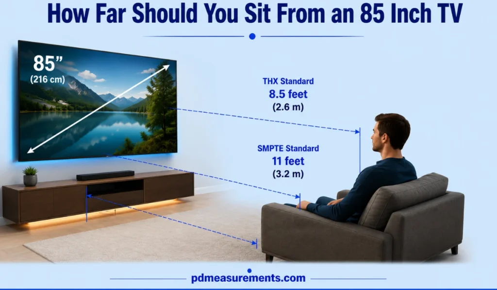 How Far Should You Sit From an 85 Inch TV