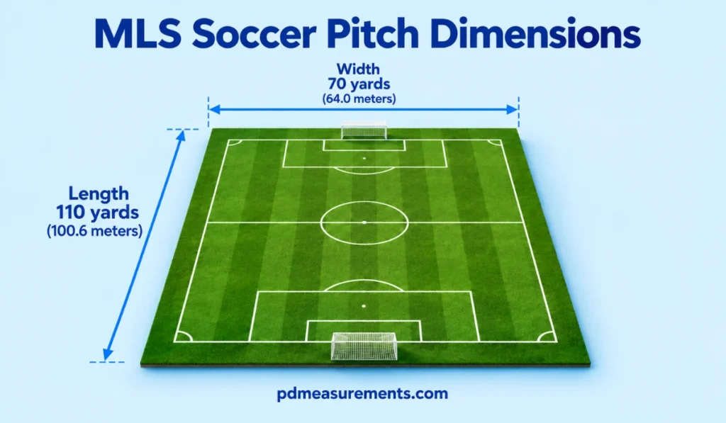 MLS Soccer Pitch Dimensions