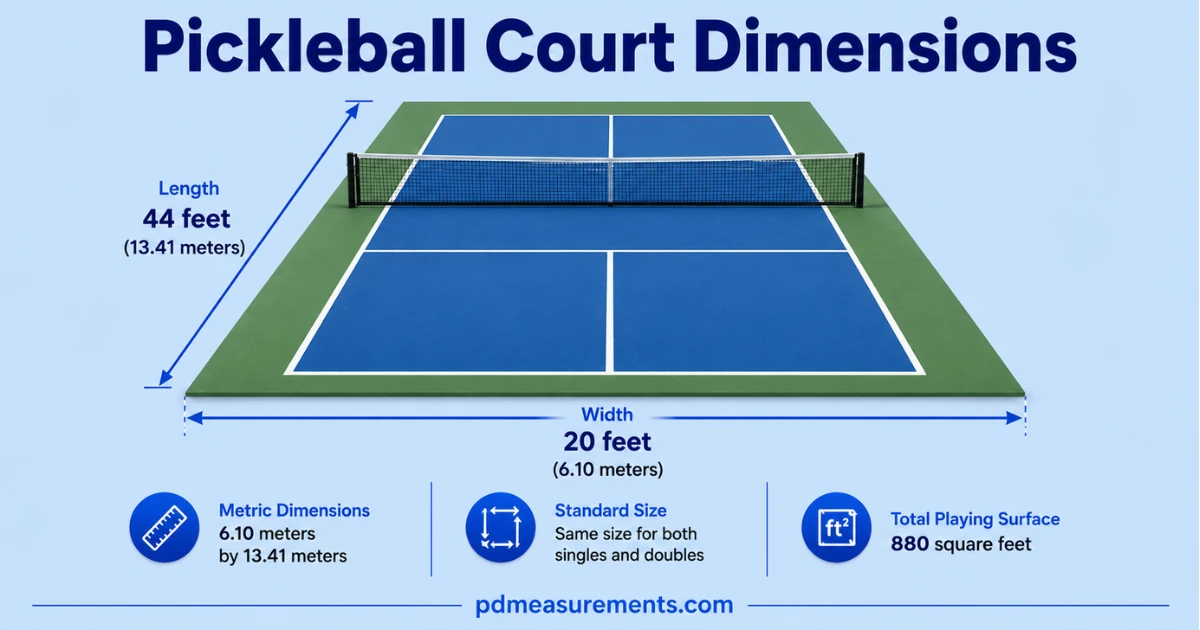 Pickleball Court Dimensions