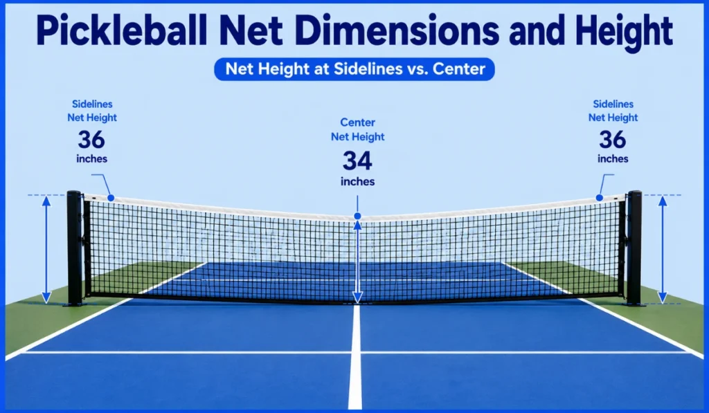 Pickleball Net Dimensions and Height