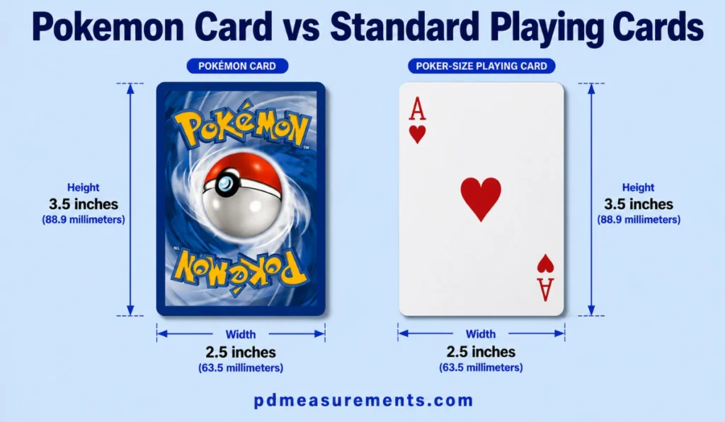 Pokemon Card vs Standard Playing Cards