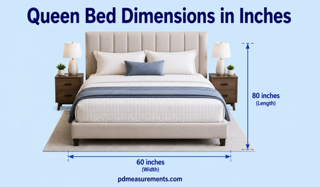 Queen Bed Dimensions in Inches