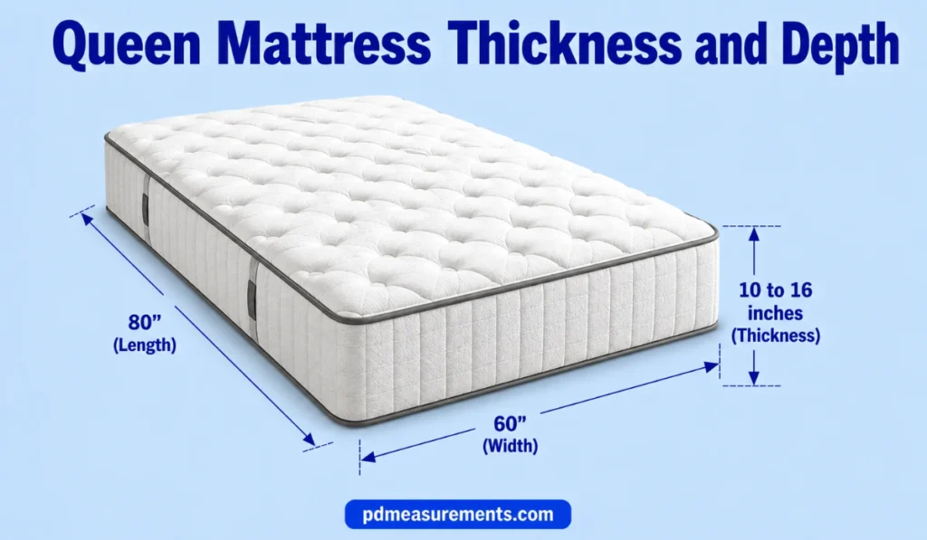 Queen Mattress Thickness and Depth