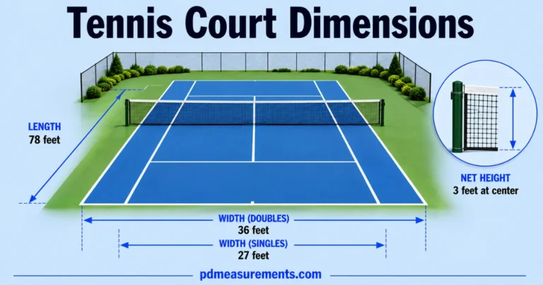 Tennis Court Dimensions
